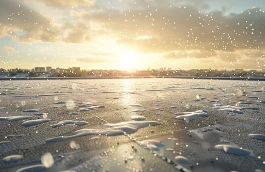 Dachabdichtung mit EPDM Dachfolie