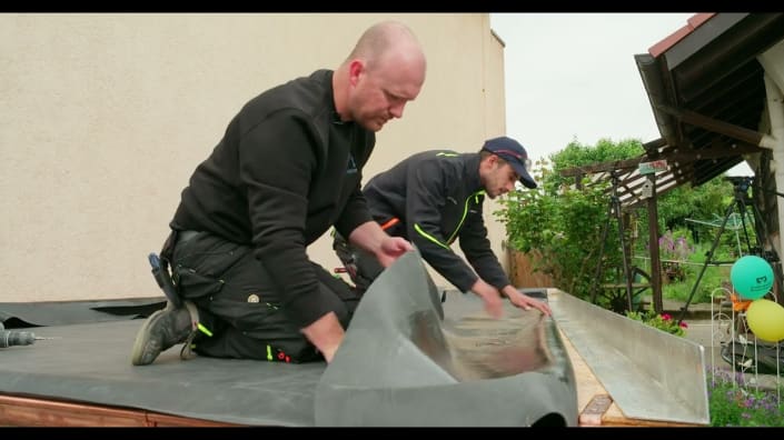 Anleitungsvideo Dachabdichtung mit EPDM Folie