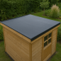 Preview: EPDM Folie 1 mm für Gartenschuppen-Dach verlegt
