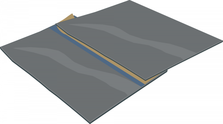 EPDM Folien ausrichten EPDM Folien am Rand ausrichten