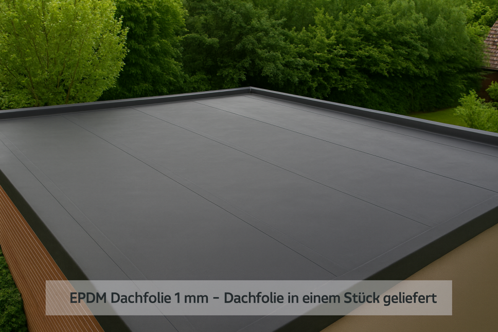 Verlegung von EPDM Dachfolie 1 mm an einer Hauswand für wasserdichte Abdichtung Verlegung von EPDM Dachfolie 1 mm an einer Hauswand für wasserdichte Abdichtung